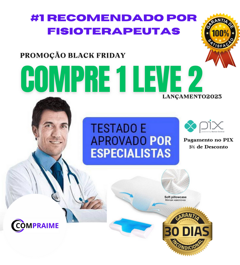 Travesseiro ORTOBOM COMPRE 1 LEVE 2  PROMOÇÃO BLACK FRIDAY+FRETE GRÁTIS