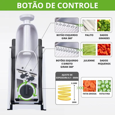 Fatiador Multifuncional 5 em 1 - [Lâmina de Aço Inox] Original